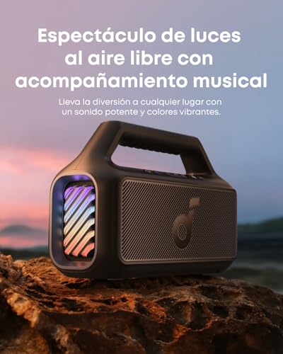 soundcore par Anker Boom 2 Enceinte Bluetooth puissante | Son de 80 W avec caisson de basse et BassUp 2.0, 24 h, IPX7, USB-C, Bluetooth 5.3, enceinte portable, camping, jardin, plage - 6