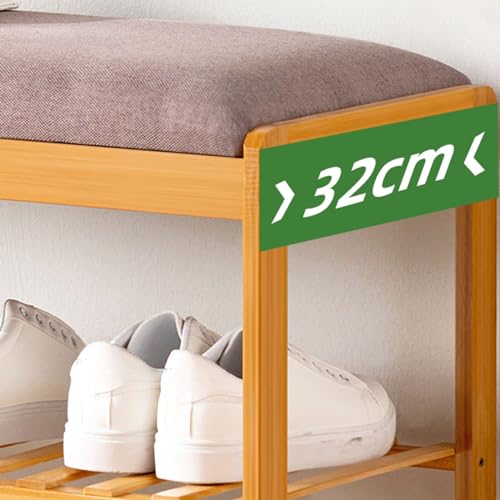 Tabouret à langer et banc de maison en bois compact 50cm