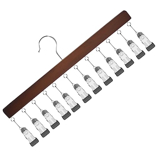 OUNONA Multi Clip Clothes Storage Hanger Clip Solid Organizer for Caps Socks Garments Vintage Saving Drying Rack Lightweight Portable Clothes Hanger