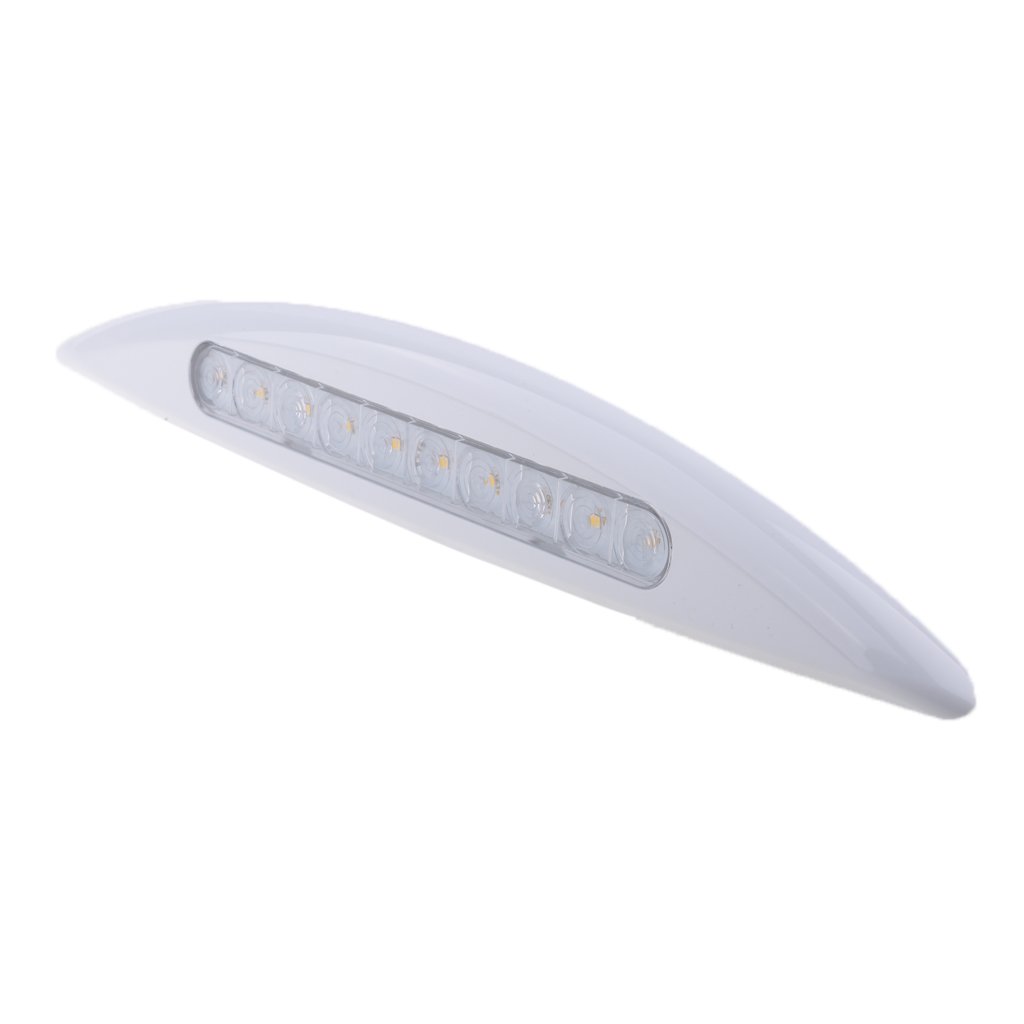12V LED Lampe d'éclairage de porche extérieur Lampe Lumière d'abris avec Housse de Protection pour véhicules de camping caravanes et camping-cars