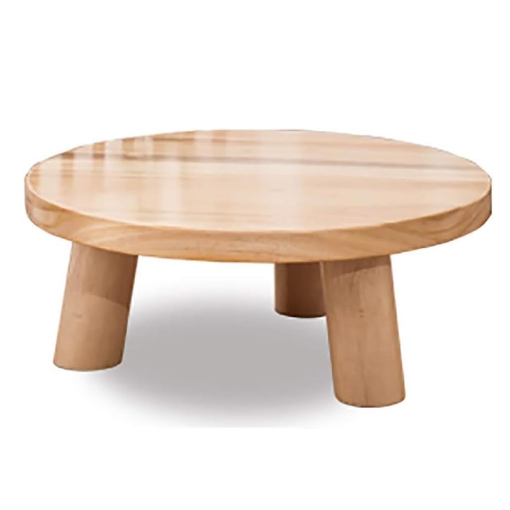 Amazon.com: JQUAL Japanese Style Small Wood Round Coffee Table Tea