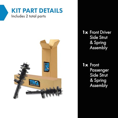 Image of TRQ Front Strut and Spring Assembly Set 2 Piece | For 2000-2005 Ford Focus