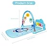 AOMIG Gimnasio De Juegos Para Bebe,Manta de Juego para Bebé con Piano con 3Sonidos y 5Accesorios,Motivo de Animales,Tapete De Juegos Para Bebés de 0-24 Meses que,Alfombra Piano Gimnasio para Bebés #1