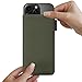 Adore June Protection Sleeve Classic Recycled Olive Green Compatible with iPhone 16 Pro Max 2024, Modern Sustainable R-PES Fabric. Manufactured in Europe