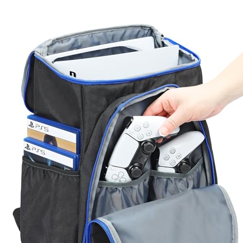 image for BGTREND PS5 Carrying Case, Playstation Backpack, Gaming Console Bag wi