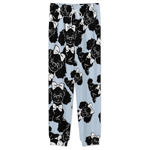 Poodle Men’s Pajama Set Long Sleeve Top And Pants Loungewear Sleepwear Pjs Nightwear2