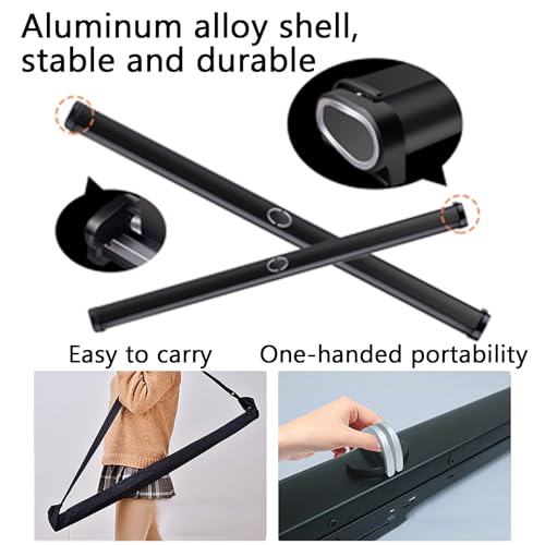 Pantalla de proyección portátil 30 pulgadas, ratio 4:3, para uso interior y exterior con bolsa de transporte miniatura 4