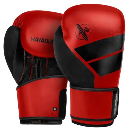 Hayabusa S4 Boxing Gloves - Sparring & Muay Thai - Red, 14oz