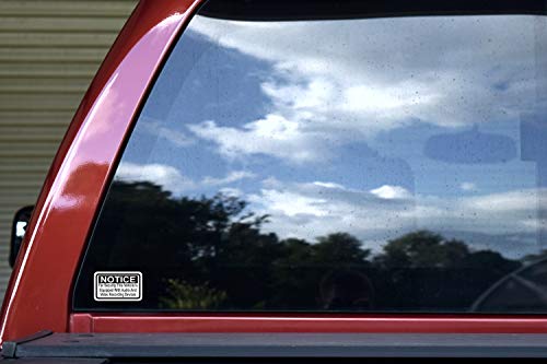 Image of StickerTalk Notice Audio and Video Recording Vinyl Stickers, 2.5 inches by 1.5 inches (Pack of 2)