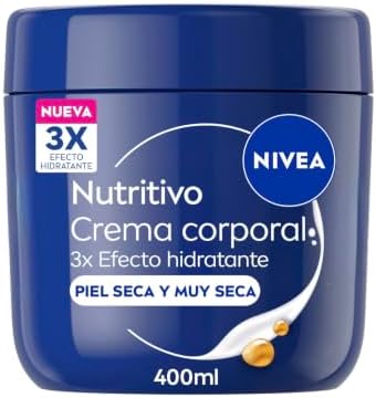 NIVEA Crema Corporal Nutritiva con 3x Efecto Hidratante, Tarro, 400 ml