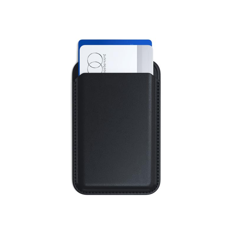 Image of ClickCase Magnetic Wallet with Video Stand, Compatible with MagSafe Wallet with Kickstand, Card Holder for iPhone 17 /16 /15 /14 /13 /12 Series (Black)