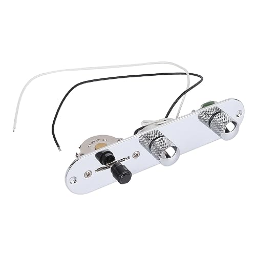 Tableau de commande 3 voies en métal avec 2 vis pour guitare TL