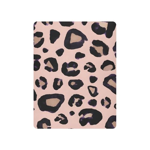 Image of Leopard Print Cheetah Pink Crib Sheets Stretchy Portable Sheets for Baby Toddler Breathable Soft Crib Mattress Sheet for Girls Boys