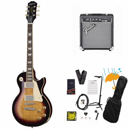 Epiphone/Inspired by Gibson Les Paul Standard 50s Figured Bourbon Burst GstH X |[ Fender 10WAvtGLM^[S҃ZbgR