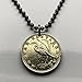 2015 Hungary Magyar 5 Forint coin pendant Hungarian Crane bird Great White Egret heron Budapest Obuda Debrecen Jasz Szeged Miskolc Pannonian Csango Fertod Csardas dance Szechenyi Bridge Danube n000396