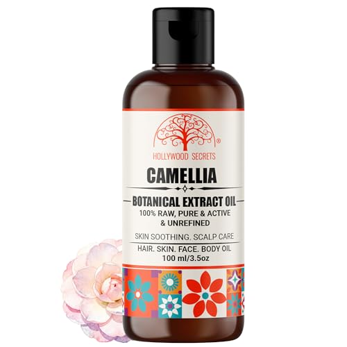 Image of Organic 100% Pure Cold Pressed Camellia Seed Oil Hair Growth Skin 100 ml