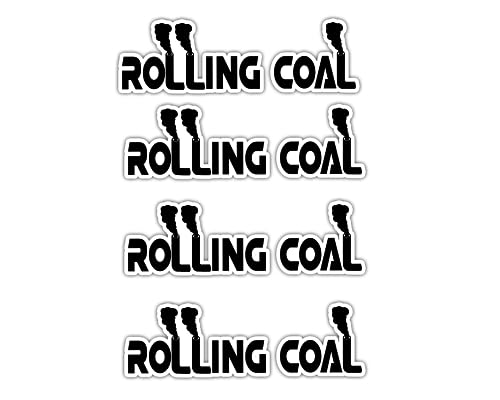 Rolling Coal Diesel Turbo Roll Coal 4Pcs 9 In Vinyl ...