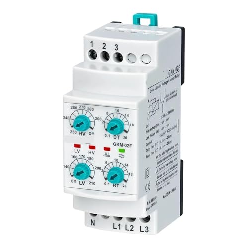 Relais de sous-tension et surtension triphasé GKM-02F protégeant vos moteurs 380VAC