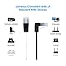CableCreation Ultra Slim Cat6a Ethernet Short Cable OD 2.8mm, Up Angle LAN Super Light Cord, High Speed 10G UTP Network Patch Cable, Internet Wire for PC,Router,Modem,Printer,TV Box,PS5; 1.64FT/0.5M