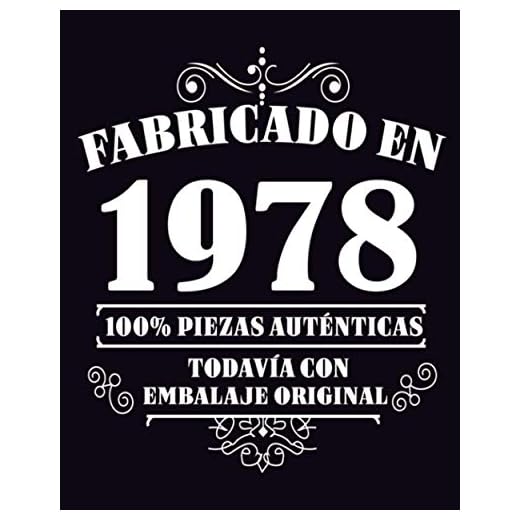 Fabricado en 1978 Todavia Con Embalaje Original: 43 años de regalo de cumpleaños personalizado | Diario en blanco para escribir regalo perfecto para cumpleaños / 120 páginas / 8x10 pulgadas