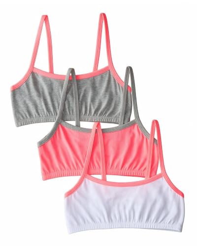 Image of Fruit of the Loom Girl's Cotton Stretch Cami Training Bra Multi-Pack