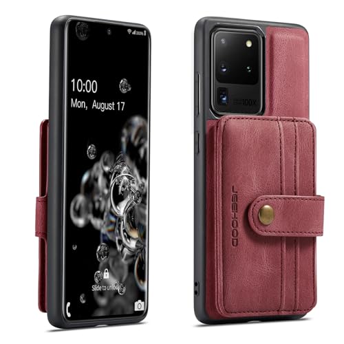 Coque antichoc bloquant les RFID Samsung S20 étui portefeuille détachable 2 en 1