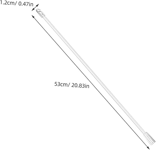 Miniatura 2 de Varilla de inclinación para ciega, varilla vertical de 21 pulgadas, pieza de repuesto de plástico para abridor de persianas de ventana larga, barra