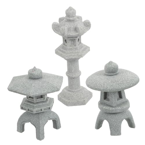Pagode Feng Shui vintage en lot de 15 pour créer un bonsaï miniature magique