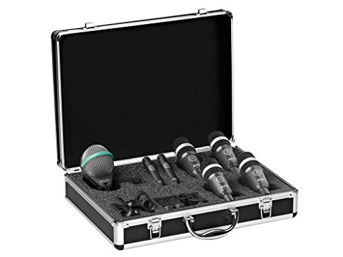 AKG (�A�[�J�[�Q�[) DRUM SET CONCERT I [�q�r�m���K�A���i]�y �v���̉ߍ��Ȍ���ł����􂷂�}�C�N �������x���⌘�S���ɂ� �}�C�N���z�������I ��p�L�������O�n�[�h�P�[�X�t�� �z �h�����p�}�C�N���z��7�{�Z�b�g