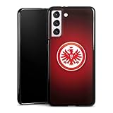 DeinDesign Silikon Hülle kompatibel mit Samsung Galaxy S21 5G Case schwarz Handyhülle Eintracht Frankfurt Offizielles Lizenzprodukt Wappen