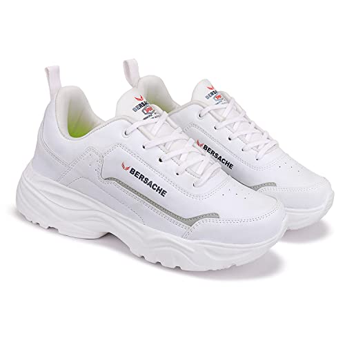 Image of BERSACHE Premium Sports,Gym, Trending, Stylish Running Shoes for Men (Blue)