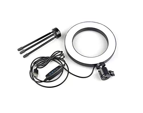 Ringh Light Iluminador Para Fotos Maquiagem 16cm Com Tripé