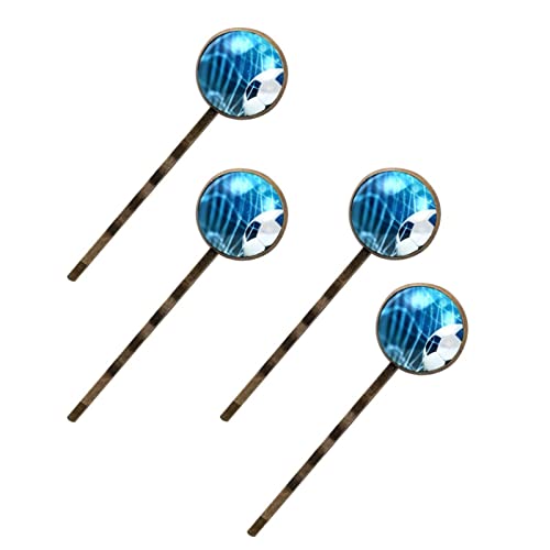 Épingles à cheveux étoile de football pour un style match ou école