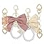 Pink & White Bow