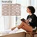 Toetally Womens Slouch Crew Socks Cozy Cotton Retro Ribbed Calf Scrunch Boot Socks for Casual Athletic 3 Pairs White L