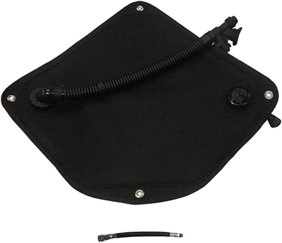 35lbs BCD Wing, Side Mount Buoyancy Control Device, Low Pressure Hose, Dive Gear for Tech Dive, Travel BCD, Nylon Material, Black Color, 16x12inch, LP Hose 16inch