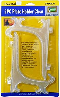 DollarItemDirect Plate Holder 2 pcs 7 inches Clear, Case of 96