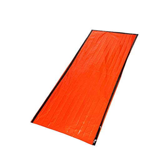 Lot de 2 abris d'urgence imperméables et chauds pour dormir en plein air, premiers secours, équipement de camping, isolation et sauvetage SOS