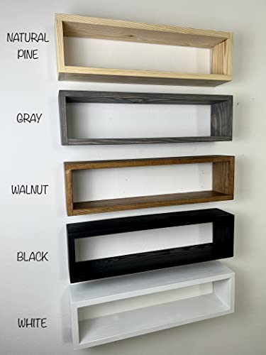 Generic Set Of 2 Floating Rectangle Shelves | Easy Mounting | Toilet Paper Holder | Bathroom Storage thumb #2