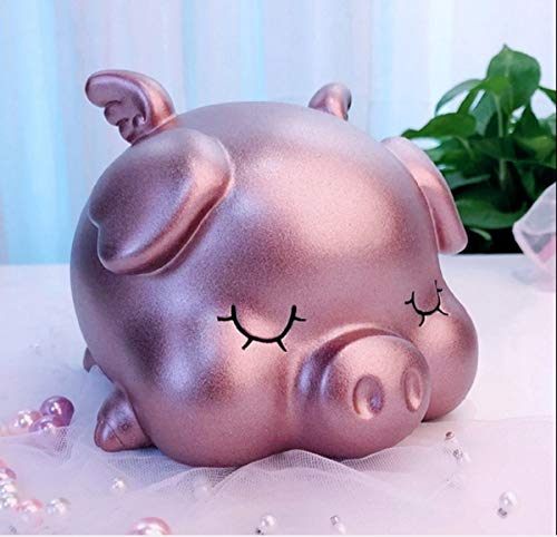 豚 貯金箱 豚貯金箱 貯金箱 貯金缶 カラー ブタ 子供 貯金箱 コイン箱 子供 誕生日クリスマス プレゼント可愛い おもちゃ 宝箱 豚小銭ボックス コインバンク ブタ缶BANK (purple, 小)