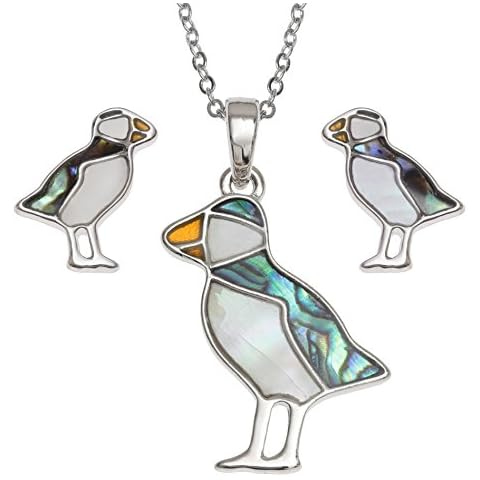 Kiara Jewellery Puffin Pendant and Earrings Set Cover