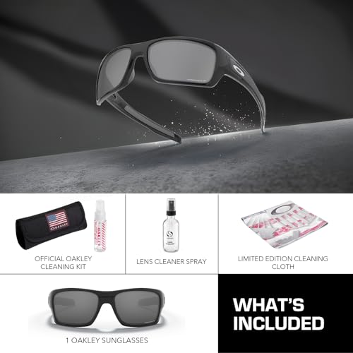 Image of Oakley TURBINE OO9263 Rectangle Shape Sunglasses With Official Eyewear Kit | Men's Sunglasses