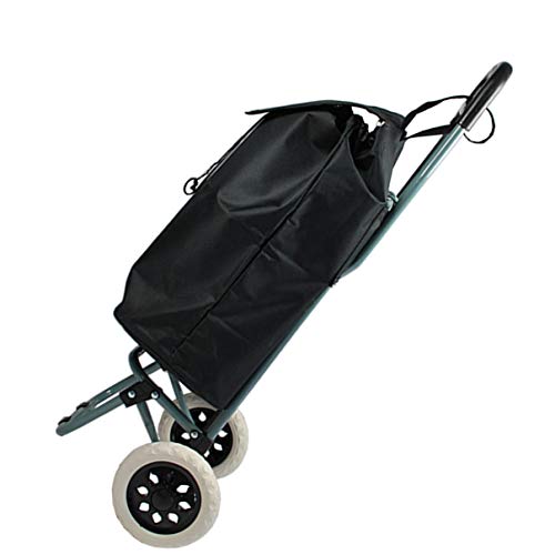 HELO Einkaufstrolley Trolley Einkaufswagen Handwagen Koffer Handgepäck Trolli Roller (Schwarz) – Bild 4