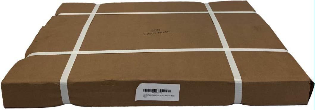 AutoMat Plastic Coated Disposable Paper Automotive Floor Mat (Case of 500)