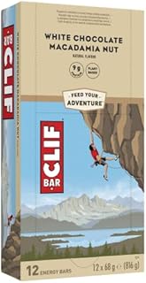 CLIF Bar Energy Bars / Nutritional Protein Bar (12 x 68g), Source of Plant Based Protein, Chocolate Macadamia Nut
