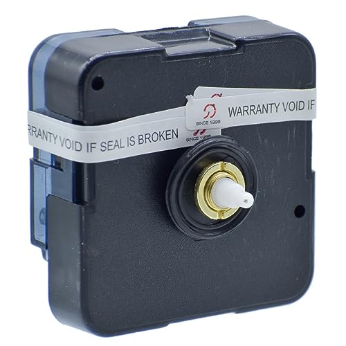 Image of Quartz Sweep & Silent Movement Clock Machine (Black, Plastic)