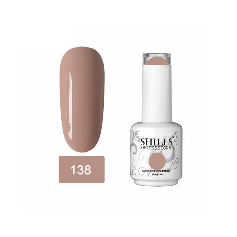 Image of SHILLS PROFESSIONAL Uv /Led Soak Off Glossy Finish Nail Polish Nail Art Nail Polish Color Shade 138, 15 Ml