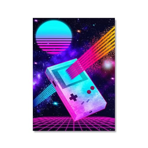 Affiche de jeu rétro Baibexing en toile 50x70cm pour déco murale