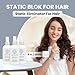 Static Blok Anti-Static Spray for Hair - Instantly Eliminate Static Cling, Shocks, Flyaways - Long-Lasting All-Day Freshness - works on Natural and Synthectic Wigs - 8oz