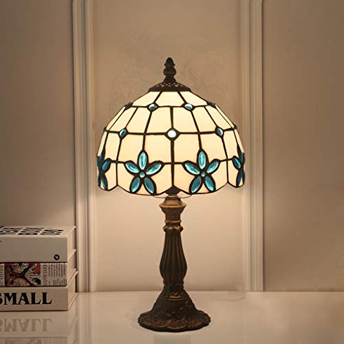 Lampe de Table Tiffany Vintage E27 Luminaire Salon Déco Veilleuse LANMOU